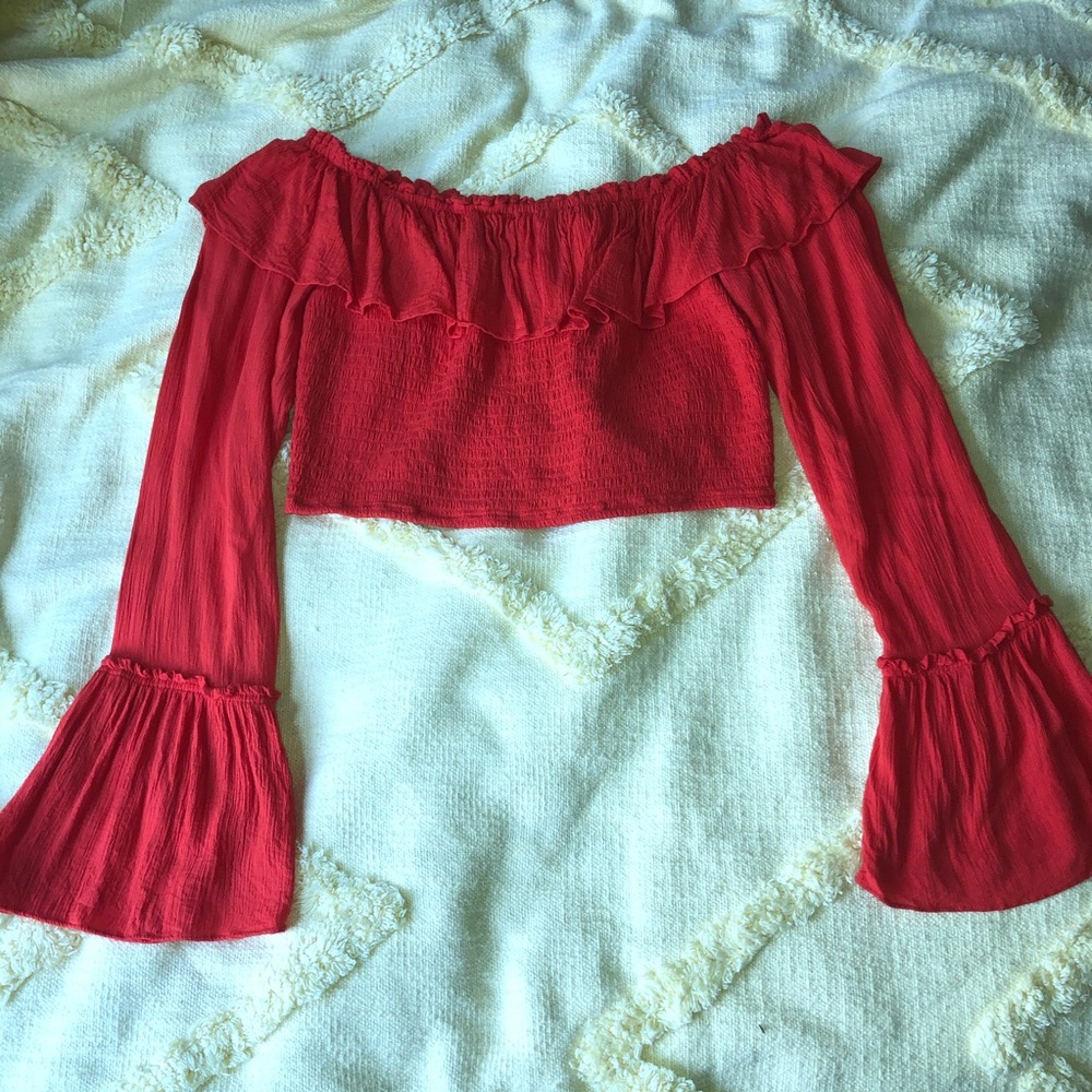 Off Shoulder Crop Top